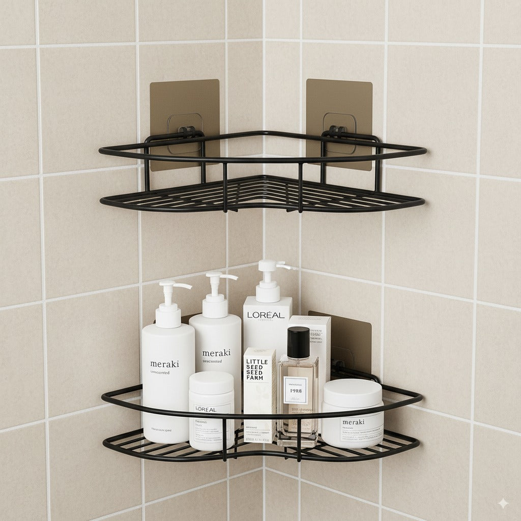 Metal  Corner Shelf - Self Adhesive
