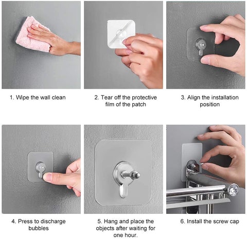 GripMax™ – Super Strong Adhesive Hooks (10 Pcs)