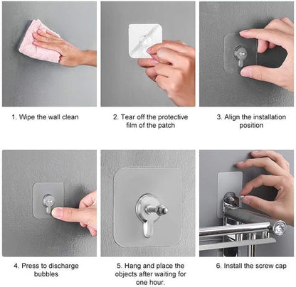 GripMax™ – Super Strong Adhesive Hooks (10 Pcs)
